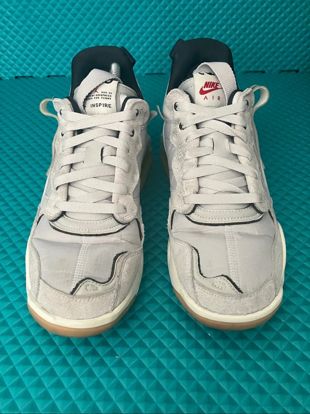 NIKE Air Jordan MA2 Vast Grey-Yellow Men's Shoes | 9.5